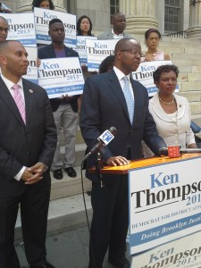 Kenneth Thompson receives the endorsement of Hakeem Jeffries and Yvette Clarke.