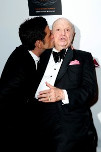 John Stamos plants one on Don Rickles.