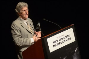 Ted Chapin accepts the Outstanding Achievement in the Preservation of Musical Theater award. (Monica Simoes)