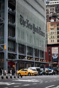The New York Times building. (Photo credit: Amanda Cohen)