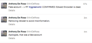 Screenshot of Anthony De Rosa's Twitter Feed.