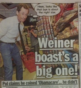 The Daily News worked a hot dog-themed photograph into Obamacare story.