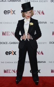 Madge at the premiere.