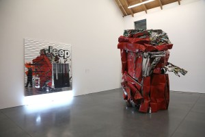 John Chamberlain’s "Tambourinefrappe" at the Parrish Art Museum.
