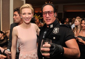 Cate Blanchett and Andrew Dice Clay. Naturally. (Getty)