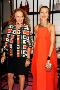 Diane von Furstenberg and Natalie Joos.