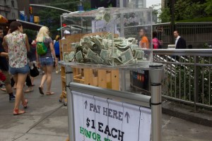 There is always money in the tea stand! (Photo by Kelly Gifford)