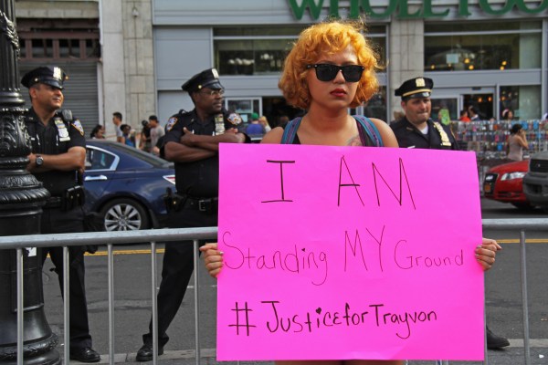 Kayla Rivera at the 'Justice for Trayvon' rally at Union Square (Órla Ryan).