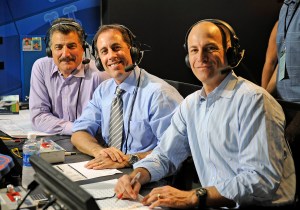 Jerry Seinfeld calls a Mets game with Keith Hernandez and Gary Cohen.