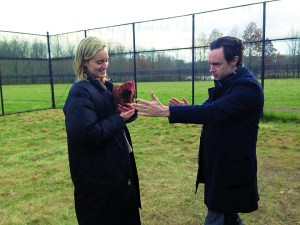 Orange Is the New Black Writer Nick Jones on the set of the show.