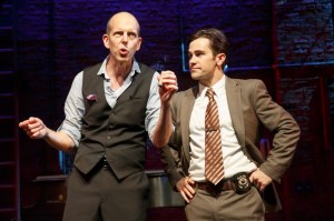Jeff Blumenkrantz and Brett Ryback in 'Murder for Two.' (Photo by Joan Marcus)