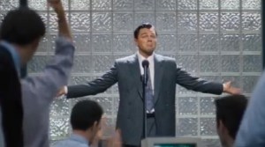 Leonardo DiCaprio as Jordan Belfort. (YouTube)