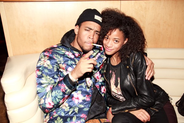 Kilo Kish and Phil Annand at the Paper Beautiful People Party in April.