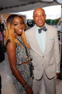 Estelle and Russell Simmons at Art for Life. (Photo: Patrick McMullan).