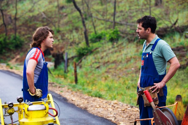 Emile Hirsch and Paul Rudd are alone together in the great outdoors in Prince Avalanche.