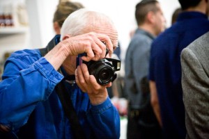 Bill Cunningham snaps photos but doesn't taste a thing (Photo by Emily Anne Epstein)