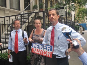 Anthony Weiner  talking about parking on the Upper East Side.