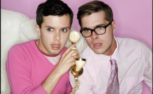 Comedians Cole Escola (l) and Jeffery Self went from YouTube to cable TV and back again (Logo)