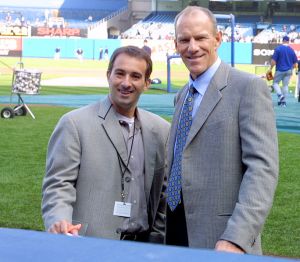 Josh Lewin with former Met Tom Grieve. (Photo: Wikimedia Commons)