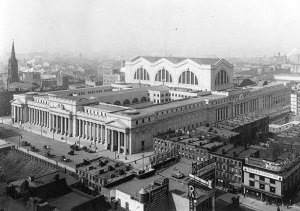The neighborhood around the original Penn Station hasn't advanced much since it was known as the Tenderloin.