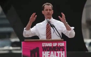 Anthony speaks at the 2011 Planned Parenthood Stand Up For Women Health Rally.
