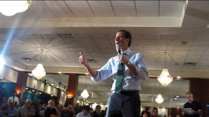 Anthony Weiner in the Rockaways.