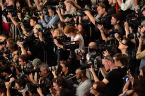 An army of photographers at Fashion Week