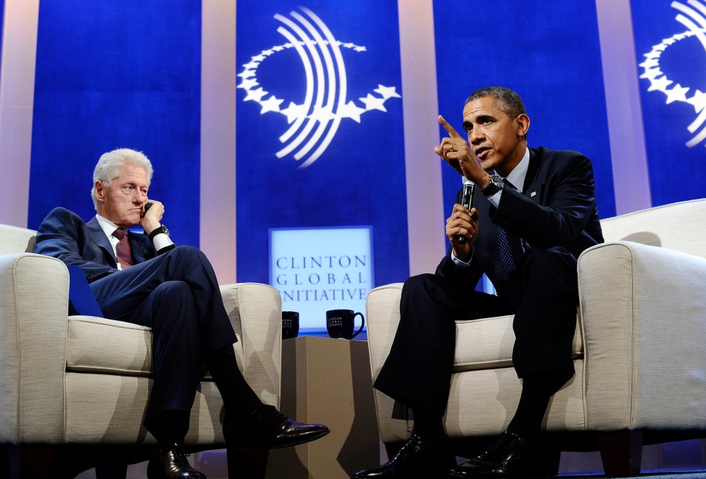 Bill Clinton and Barack Obama. (Photo: Getty)