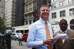 Bill De Blasio Holds Campaign Rally In Brooklyn