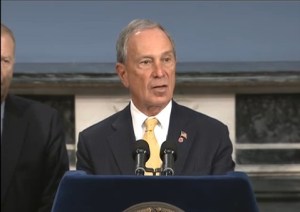 The mayor at today's press conference. (Photo: YouTube/mayorbloomberg)