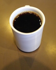A cup of coffee is a cup of coffee.