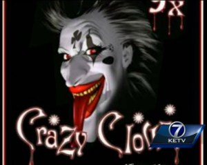 Crazy Clown (Photo via KETV7)