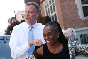 Bill de Blasio and Chirlane McCray. (Photo: Getty)