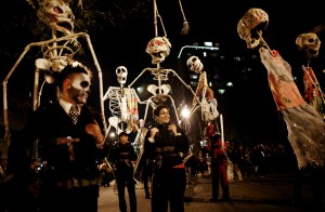 The New York City Village Halloween Parade will celebrate its 40th anniversary this year. (Photo by Rick Gershon/Getty Images)
