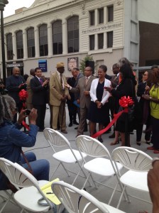 The ribbon cutting. Only a few more of these left that Bloomberg can claim before he leaves office.