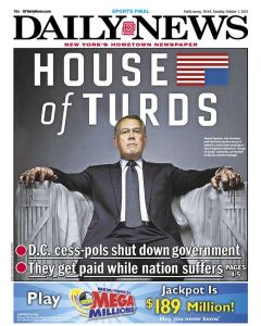 Daily News Government shutdown cover