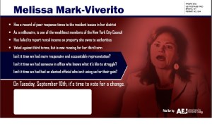 The AEJ mailer against Ms. Mark-Viverito.