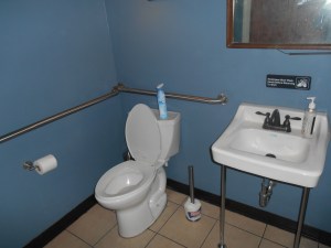 The alleged bathroom.