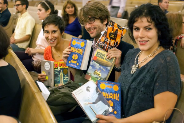 Chabonites in the audience at Beth Elohim. (Photo by Jenna Salvagin)