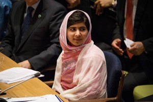Malala Yousafzai. (Photo by Andrew Burton/Getty Images)