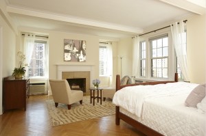 A portion of the "sumptuous" master suite