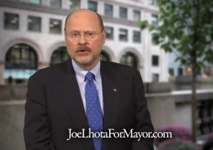 Mr. Lhota speaking to voters in his new ad.