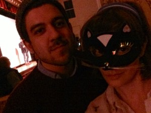 This reporter (right) with Alex Bedder of Giphy.com.