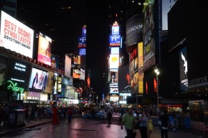 Times Square, the tourist trap. 