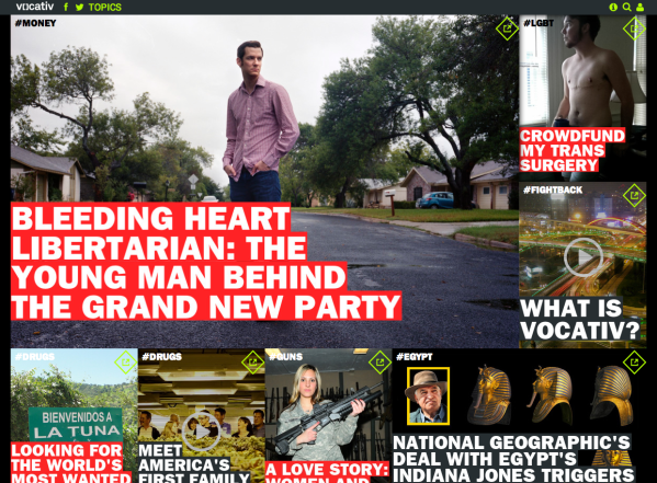 Vocativ Homepage (screenshot)