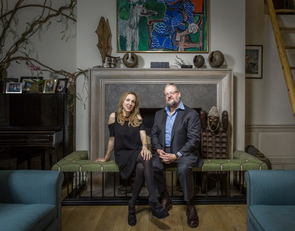 Susan and Davis Rockefeller, in a cozy pose, met while working on "This is Alaska" film for the Alaska Conservancy.