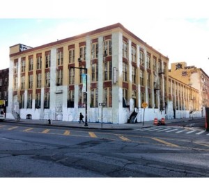5Pointz, after the whitewashing this morning. (Gothamist)