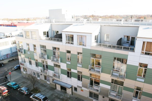 The Lofts on Irving, a luxury building in grittiest Bushwick (Photo by Amanda Lea Perez)