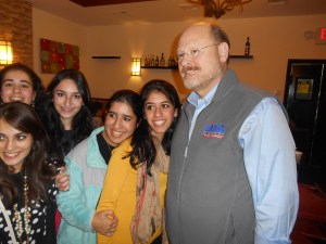 Joe Lhota poses with some young fans.