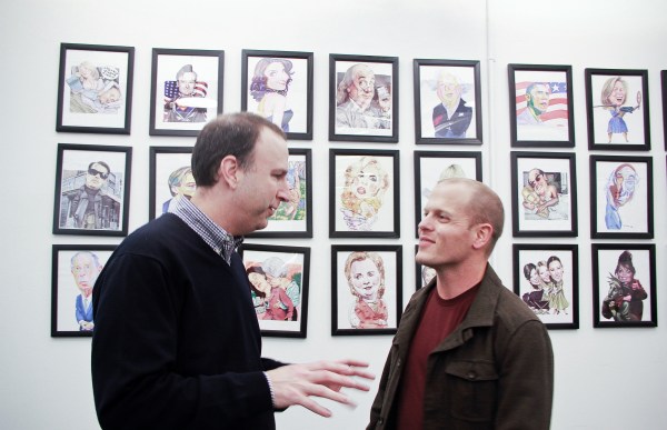Mr. Ferriss chats with Editor-in-Chief Ken Kurson. (Amanda Perez)